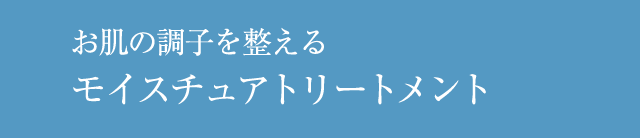お肌の調子を整えるモイスチュアトリートメント